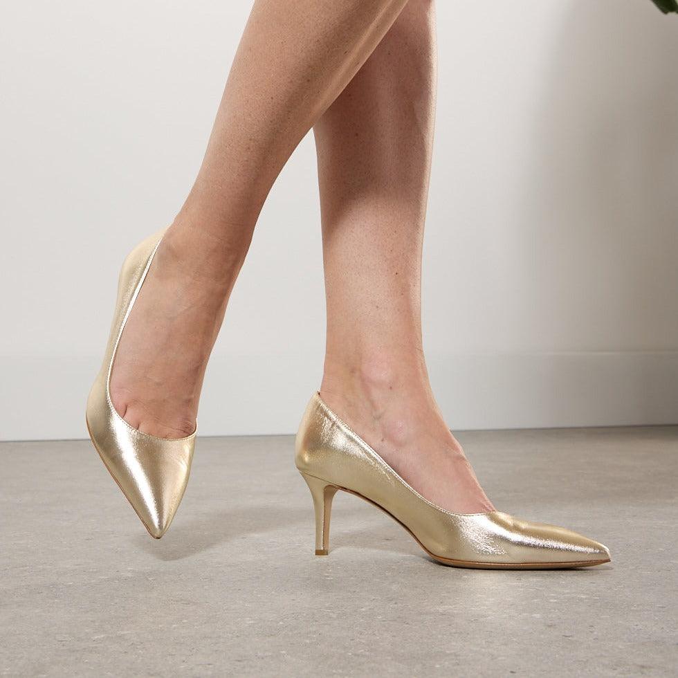 Milly Gold pointed toe heel - Image 2
