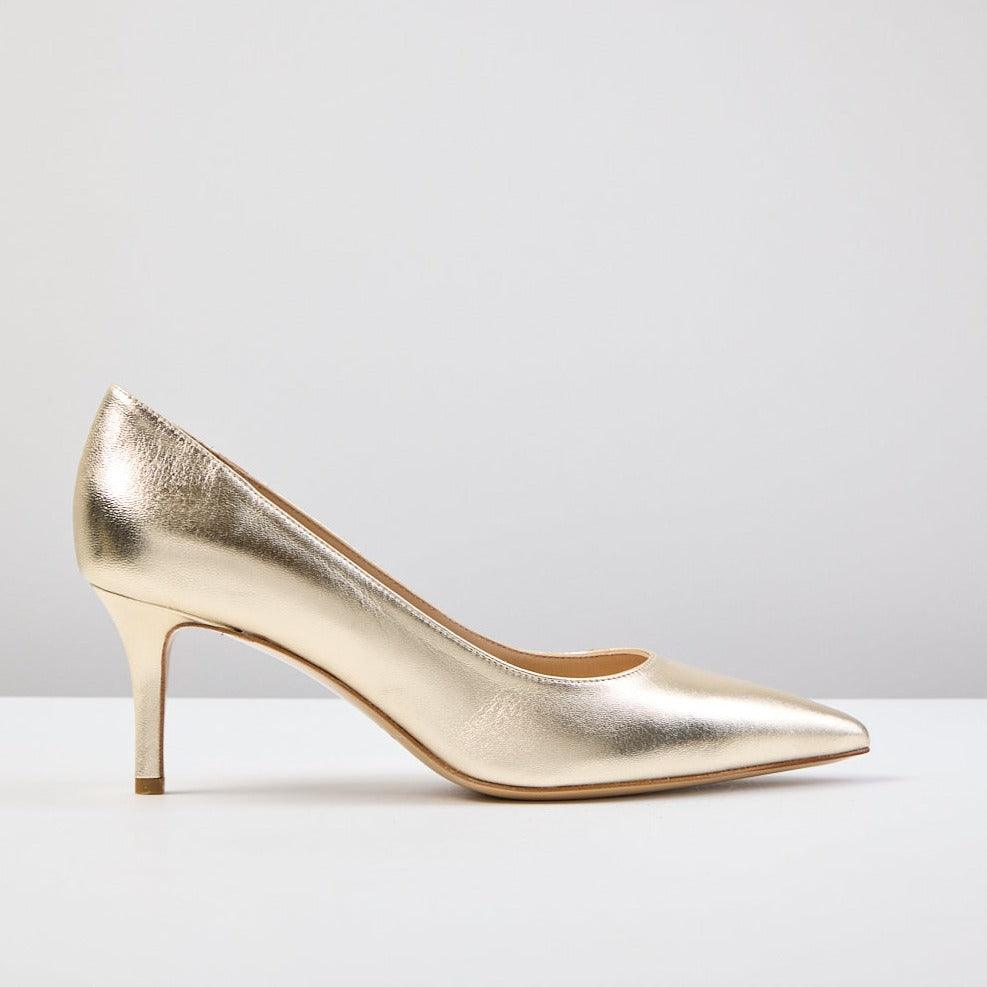 Milly Gold pointed toe heel - Image 3