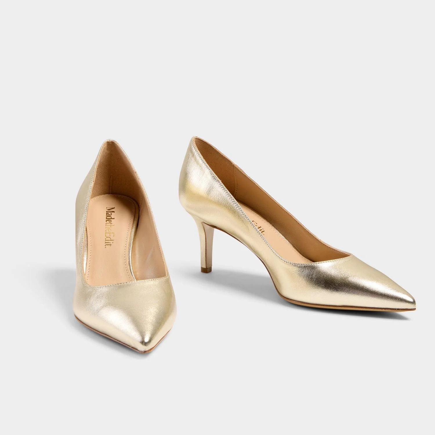 Milly Gold pointed toe heel - Image 4