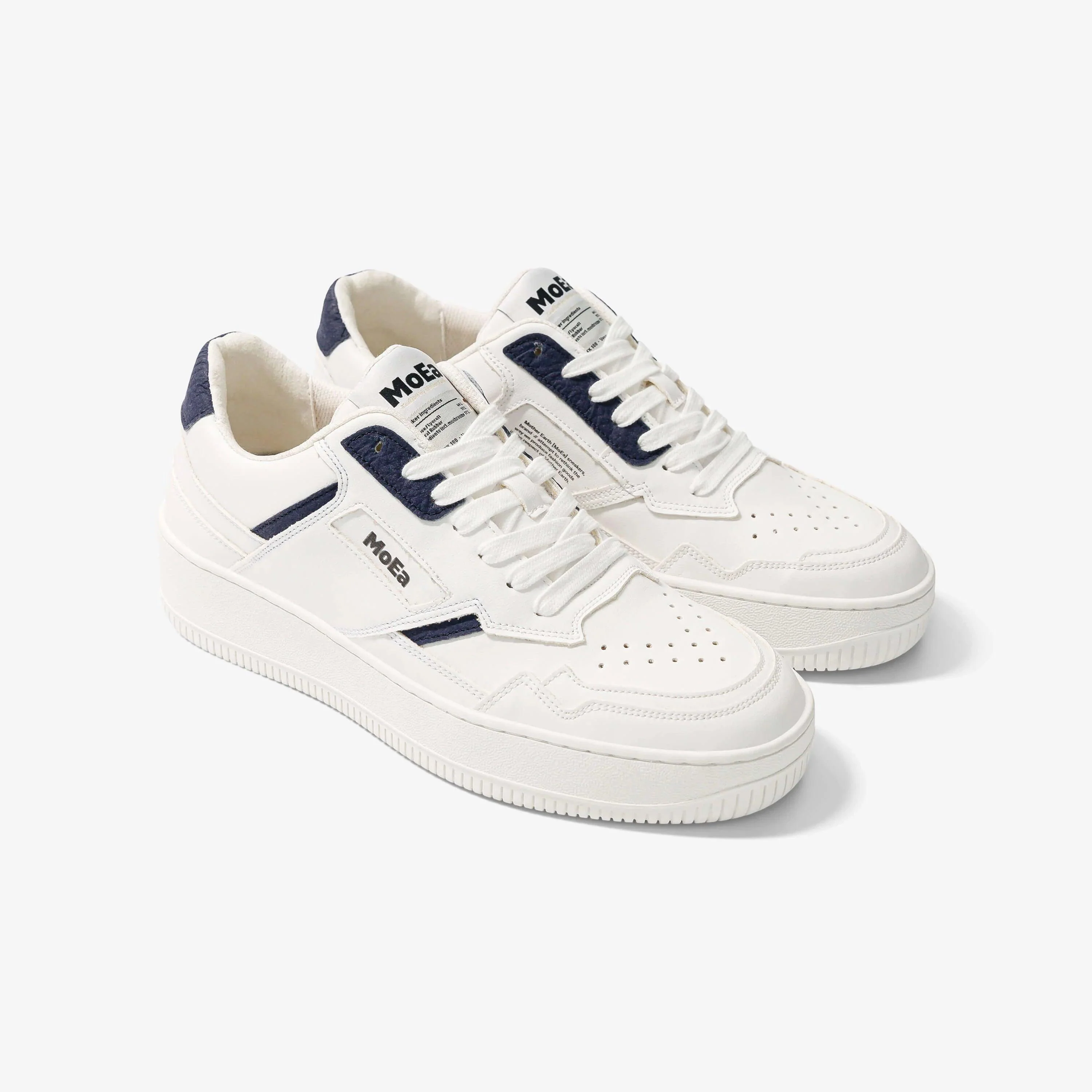 MoEa Gen1 Mushroom Navy and White sneaker - Image 3