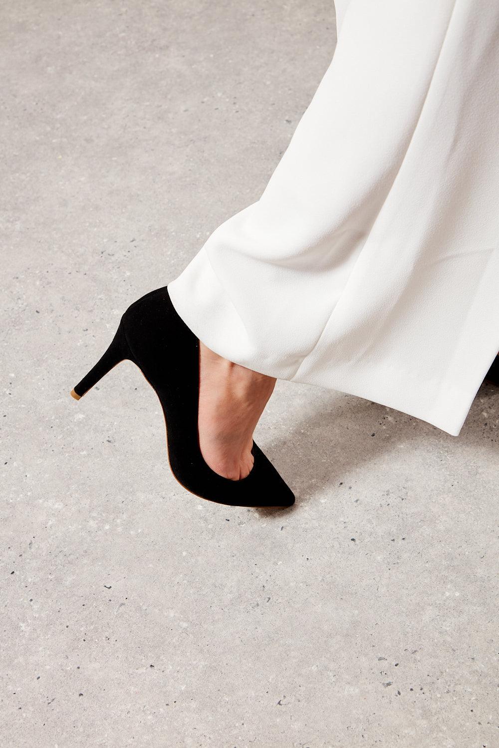 Nataly Black suede heel - Image 3