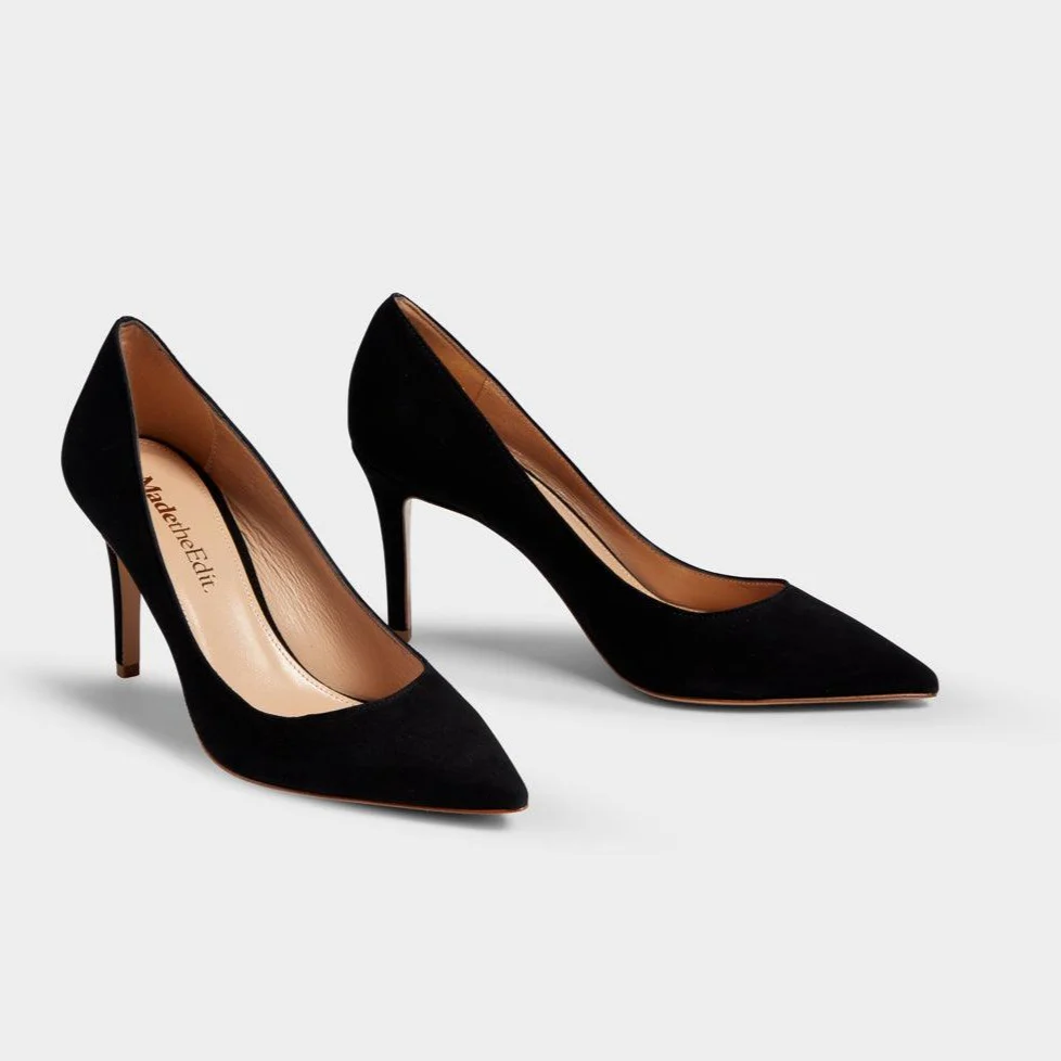 Nataly Black suede heel - Image 6