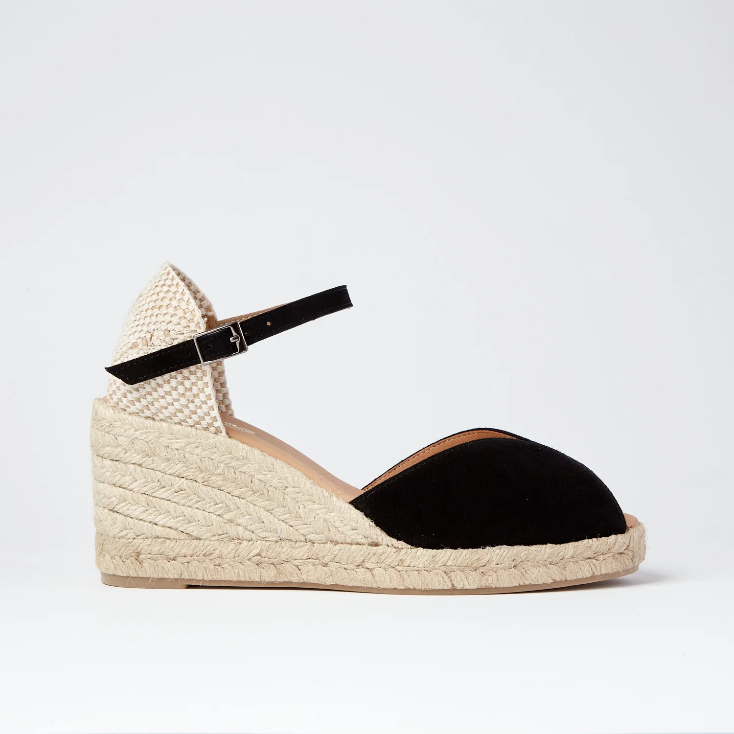 Pinaz Bibi Black Espadrille wedge - Image 3
