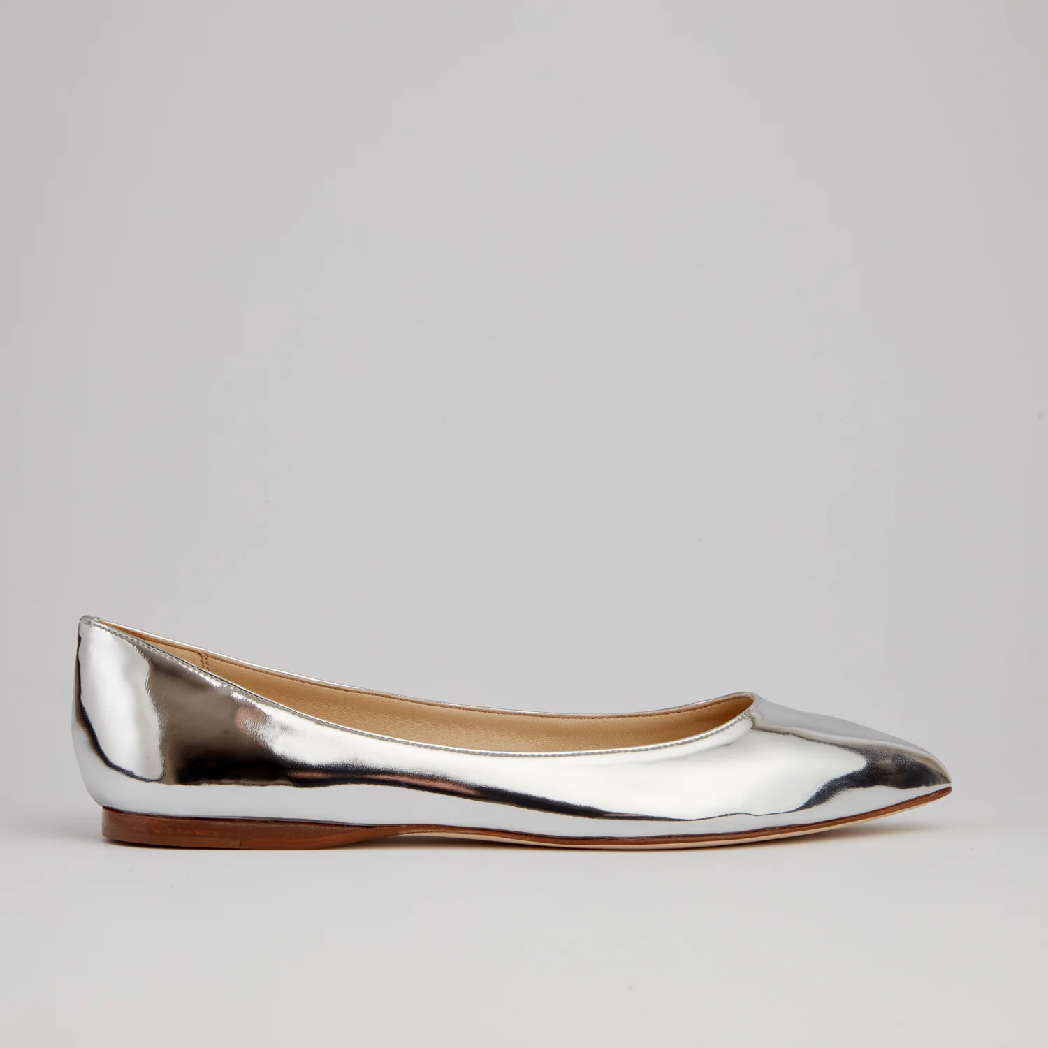 Raffa ballerina silver flats