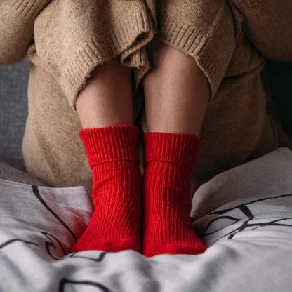 Red Cashmere Socks