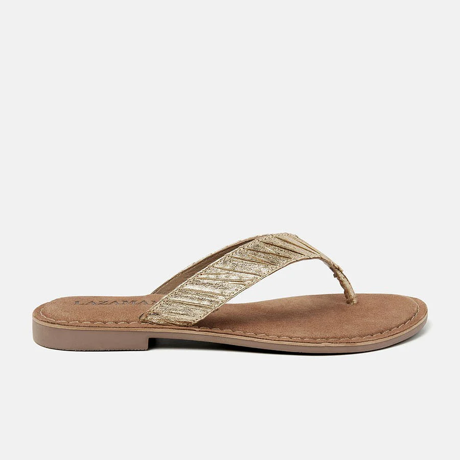Roxy gold weave flip flop - Image 2