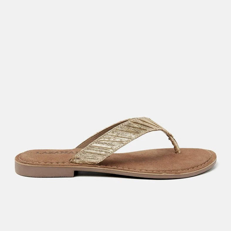 Roxy gold weave flip flop - Image 4