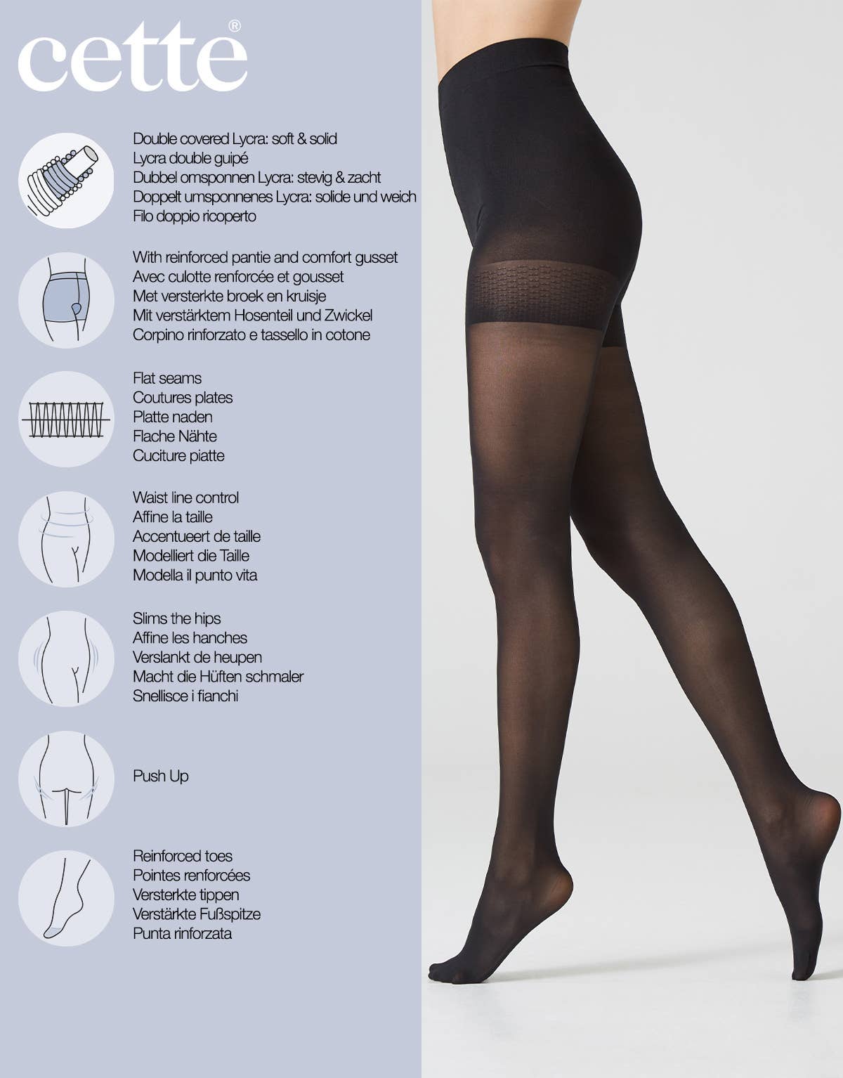 Seattle Sheer Shaping Tights - 30 denier - Image 3