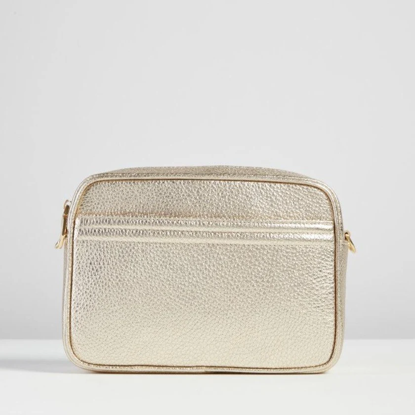 Sophia II Gold Metallic Crossbody Bag - Image 2