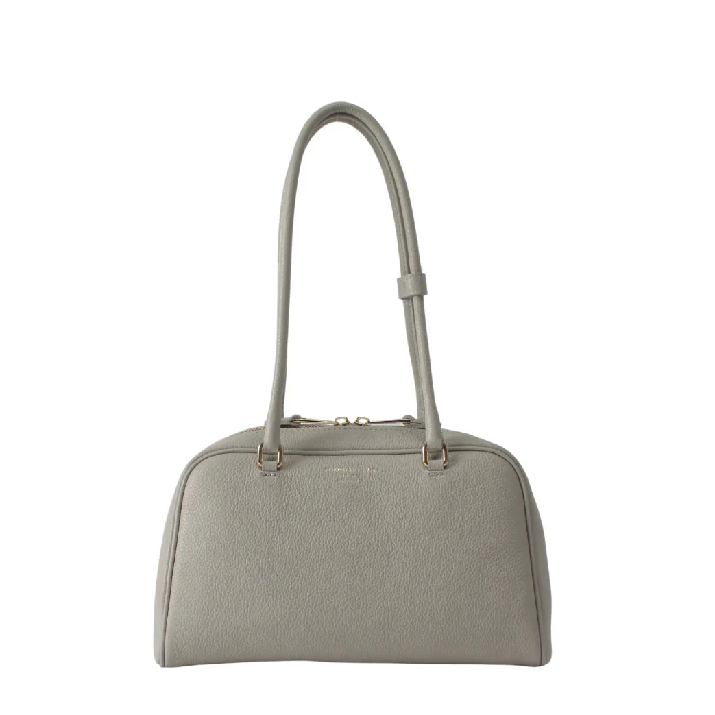 Cloud Dancer taupe leather shoulder bag